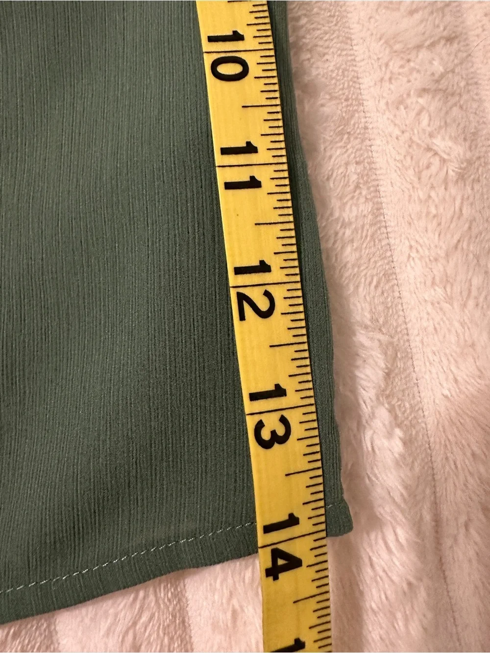 J. Crew Olive Green Long-Sleeve Crewneck Blouse with Puffed Rouched Cuff